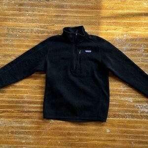 Better Sweater Black Fleece Quarter-Zip Pullover